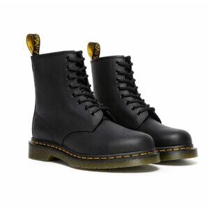 Dr. Martens 1460 Greasy Leather Lace-Up Boots Black US 13 Men AirWair